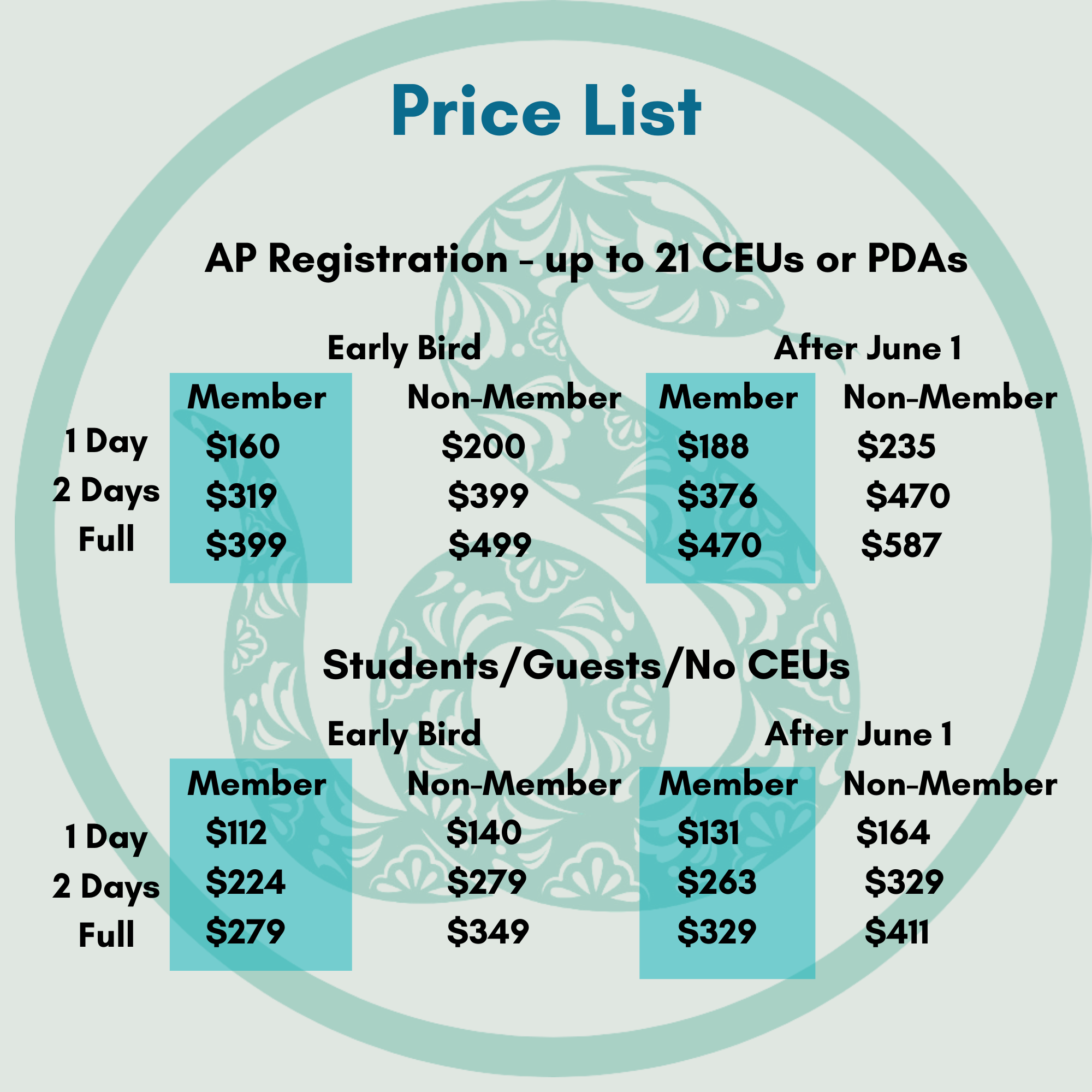 Registration Pricing