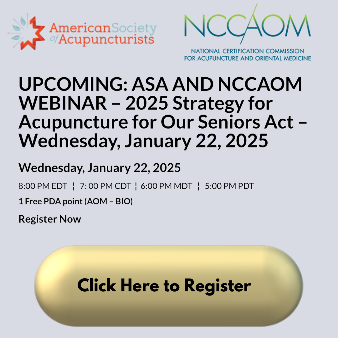 ASA & NCCAOM Class on Medicare